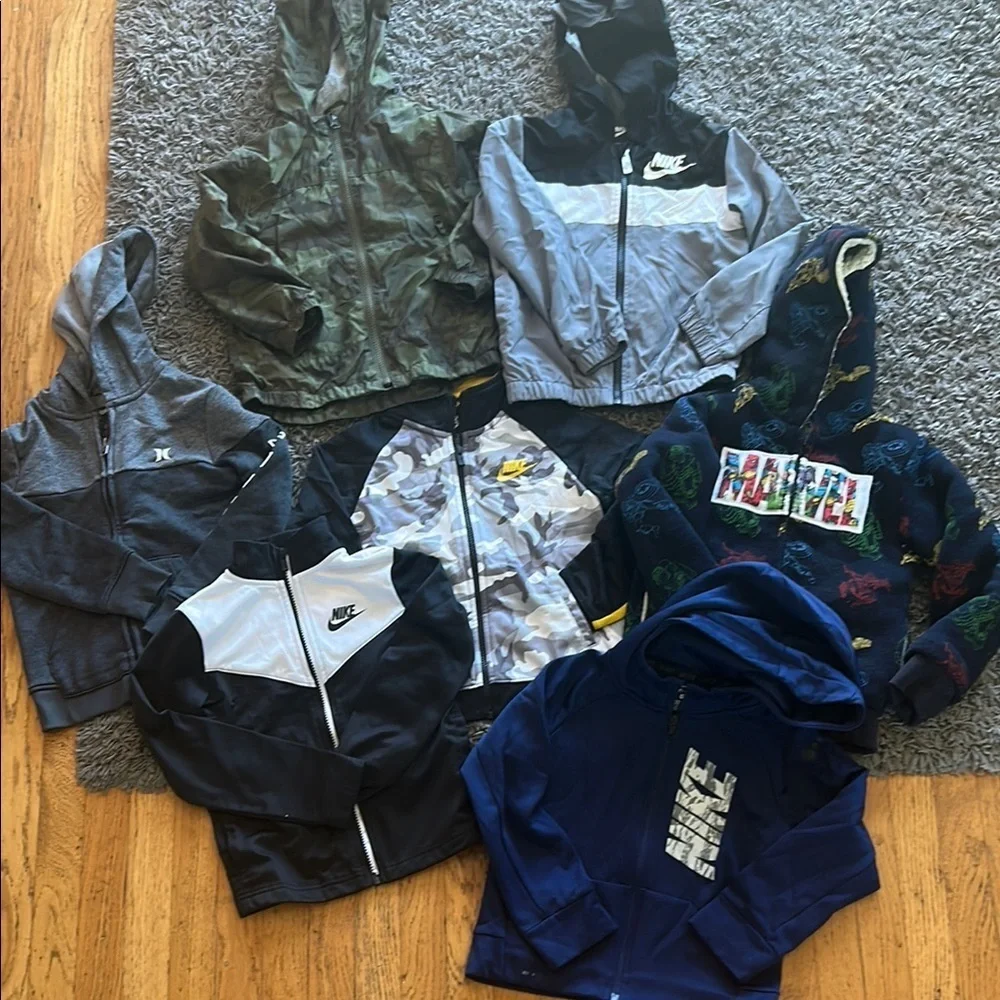 Toddler Boy Nike Hurley GAP Marvel Sweater Zip Up Jacket Bundle Size 4
